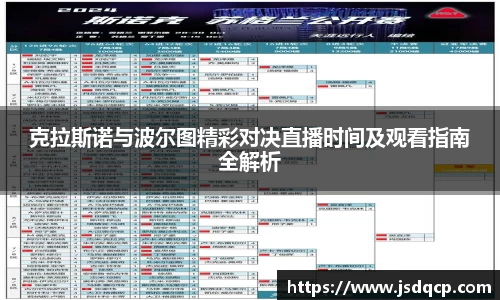 克拉斯诺与波尔图精彩对决直播时间及观看指南全解析